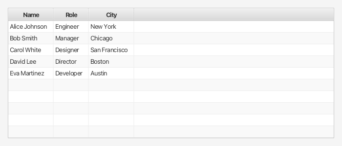 AdvancedTableView screenshot
