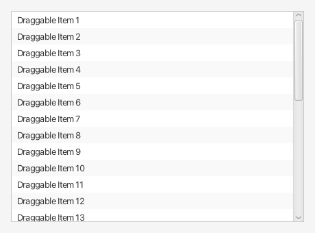 AutoscrollListView screenshot